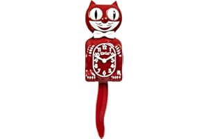 Kit Cat Klock Space Cherry Red 39,5 cm High BC-52