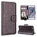 Produktbild Hülle für iPhone 6 / iPhone 6S, ZCRO Handyhülle für iPhone 6/6S Schutzhülle für iPhone 6 / iPhone 6S Hülle Case Leder Cover mit Spiegel Handytasche Magnet Tasche für iPhone 6 / iPhone 6S (Schwarz)