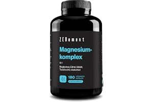 Magnesium Complex - Bisglycinat, Citrat, Malat & Taurat - 180 Kapslar