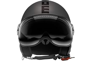 MOMO DESIGN 10010030293 HELMET MOMO FIGHTER EVO TITANIUM FROST DECALC BLACK S