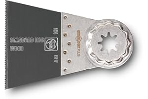 FEIN BIM E-Cut ostrze tnące precyzyjnie, opak. 3 szt., szerokość 65 mm, długość 50 mm, Uchwyt Starlock Plus, ostrze bimetalowe z japońskim uzębieniem w dwóch rzędach