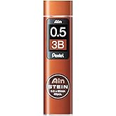 Pentel Mechanical Pencil Tip, 40 Pieces, 0.5 mm, 3B