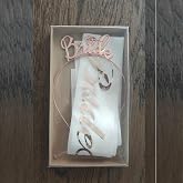 Bride To Be Ta&ccedil; Ve Kuşak Set (Rose Gold)