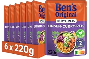 ‎BEN'S ORIGINAL BEN'S ORIGINAL™ Express Bowl-Reis Linsen Curry 6x220g