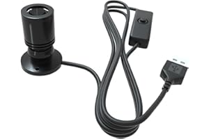 Gcroet 1PC Mini Spotlights for Displays, 1W 5V 6500K White Mini LED Spotlight with USB Cable, Adjustable Spot Lights Indoor for Decoration, Fish Tank, Black