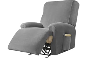 SPEESY Funda de Sillón Reclinable Relax de 4 Pieza, Fundas De Butacas Relax Reclinable Universal Ajustables, Universal Funda Sofa Reclinable 1 Plaza, Impermeable Protector de Sillón Reclinable (Color : #82