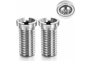 ACKKOR 2-pack Rostfri Skruv för Diskhossil, Hålskruv M12 x 25 mm Gängad Bult för Bottventil och Tvättställssil