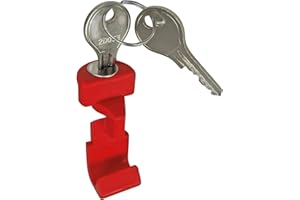 KlickFix Zubehör Taste Rot Mit Schloß Neu Accessoires Unisexe, Noir, 27.5 x 2.10-inch