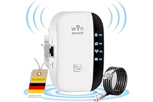 WEIMEIH Repeteur WiFi Puissant 2.4GHz 300Mbps Amplificateur WiFi Puissant Compatible avec Toutes Box Internet,Couvre Jusqu'à 3650 Pieds Carrés et 40 Appareils,Repetiteur WiFi Puissant sans Fil Domestique