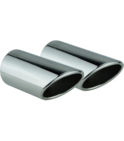 Akozon embout de silencieux Embout d'échappement à double sortie 63mm ID 89mm OD en forme de Y Akozon embout de silencieux Embout d'échappement à double sortie 63mm ID 89mm OD en forme de Y