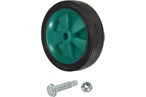 PATIKIL Ruedas de 5" para Compresor de Aire, Piezas de Repuesto Universales con Orificio de 0.5" para una Movilidad Fácil, Azul