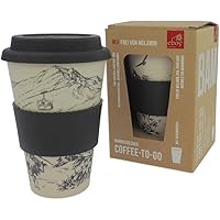 ebos Coffee-to-Go Becher aus Bambus – melaminfrei | Wiederverwendbarer Trink-Becher aus natürlichen Materialien…