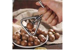 Angoter Manual de Nuez de Macadamia Nut abridor Máquina Cascanueces de la Nuez Nut Sheller Herramienta de Nuez de Macadamia Accesorios Abertura de la Cocina