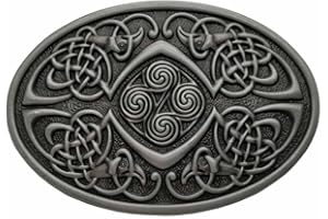 YONE Hebilla de cinturón pequeña ovalada con nudo celta