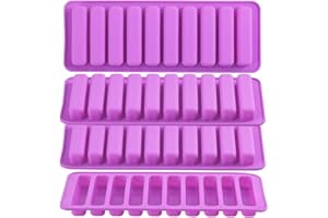 Newk Lot de 4 moules rectangulaires en silicone en forme de doigt pour croquette, friandises pour chien, crayons, glaçons