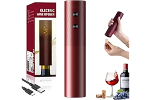 YAASIER Elektrischer Korkenzieher, Elektrischer Weinflaschenöffner für Wein, Geschenkidee Weinflaschenöffner, USB-Kabel, Automatischer Flaschenöffner für Weinliebhaber