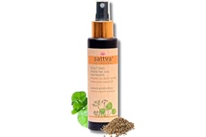 ‎SATTVA AYURVEDA Sattva Hair Tonic - Intensive Scalp Care, Promotes Hair Growth and Inhibits Hair Loss, Natural Scalp Tonic for Dry and Itchy Scalp, Hair Water Alcohol-Free (Ajwain)