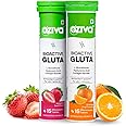 OZiva Bioactive Glutathione Tablets for Radiant Skin - 30 Effervescent Tablets (Pack of 2) | L-Glutathione, Vitamin C, Lycopene For Skin Glow & Anti-Pigmentation | Strawberry Swirl and Orange