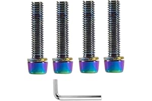 DAZISEN Bicycle Screws - 5 PCS Rust Resistance MTB Road Mountain Bike Screws, M5*21