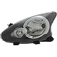 XYZ Parts Replacement Headlight Assembly Electric Adjustment Black Inner Halogen Compatible With Toyota Aygo Mk1 Hatchback 2005-2015 For UK Passengers Side Left Hand