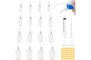 Amentalove 16 stycken nålflaskor, doseringsflaska 50 ml, 30 ml, 15 ml, plastflaskor med nålspetsapplikator, tratt, spruta, li