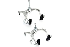 JZK 1 Paio freni bici a forma U per mountain bike e MTB, morsetti freno BMX, freni per bici strada, kit freno a pinza anteriore e posteriore, freni a braccio lungo con pastiglie per bicicletta