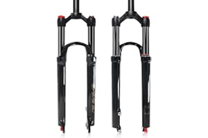 splumzer Mountain Bike Fork,26 27.5 29 inch MTB Suspension Air Fork ，Rebound Adjust，Travel 120mm,QR 9mm，1-1/8 Straight Tube, Ultralight Mountain Bike Front Fork for XC/AM Bike