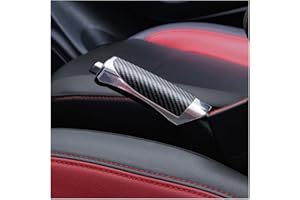 JNNJ Cubierta Del Freno De Mano, Universal Protector Freno De Mano, Estilo del Coche Freno de Mano Cubierta Protectora de la Cubierta Decoración, Funda Protectora Coche Interior Accesorios（Negro）