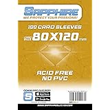 Red Glove - 100 Sapphire Sleeves Gold 80x120 SPGOLD