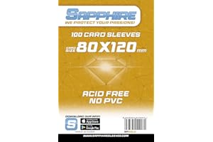 Red Glove - 100 Sapphire Sleeves Gold 80x120 SPGOLD