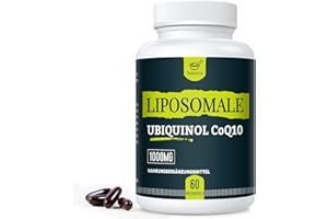 ‎SOLAVICA Liposomales Ubiquinol CoQ10 1000 mg, Hochwirksam & Rein, die aktive Form von CoQ10, Non-GMO (60 Stück (1er-pack))