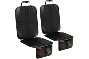 LIPJISL 2PCS Protector de Silla de Coche para Niños Funda de Silla de Coche Impermeable Compatible con ISOFIX Fácil de Limpiar Funda de Silla de Coche para Niños