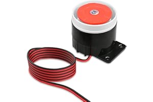 YISEELE 12V 120dB Sirena elettronica cablata Buzzer Horn per sistema di allarme di sicurezza domestica YX-500/500s