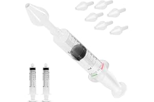 ITALSOLUTIONS Kit Lavaggio Nasale Bambini e Adulti - Made in Italy - 2 Siringhe 6 Olive Nasali per Lavaggi Neonato (6 Olive 2 Siringhe )