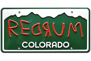 CELEBRITY MACHINES The Shining | REDRUM | Metal Stamped License Plate