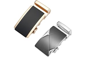 behone 2 szt. automatyczna klamra paska ze stopem grzechotkowym, męska automatyczna klamra w pasek, skórzany pasek tylko dla mężczyzn, automatyczna wymiana skórzanej klamry do pasa