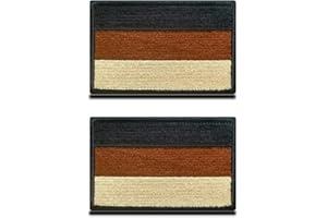ZCKETO Taktisch Schwarzgrau Deutschland Flagge Patch Deutschland Stoff-Patch mit Verschluss für Kleidung Taschen Rucksack Uniform Weste Hundegeschirr Militär Taktisch Draussen Jersey Kollektor