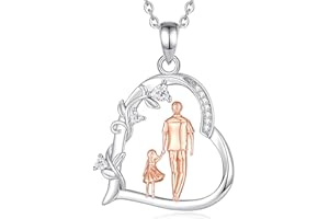 EUDORA Harmony Ball Collar para Madre Hija Plata de Ley 925, Colgante Amor de Madre de Corazón, Joyería de Mamá de Hija Hijo, Original Día de la Madre Regalo para Madre Hija Abuela Esposa, 45CM