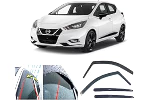 AC WOW 4 deflectores de viento de lluvia para Nissan Micra 2016 2017 2018 2019 2020 2021 2022 2023 2024