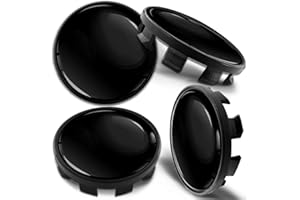 Biomar Labs 4 x 68mm Wheel Centre Alloy Hub Center Caps Hubcaps Compatible with 36136783536 Black Gloss CB 4