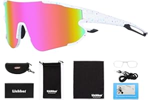 Liekkas Polarised Sports Sunglasses For Men Women Lightweight Running Cricket Cycling Glasses UV Protection