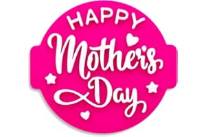 1066 FACTORY Happy Mothers Day MD06 - Embosser/Stamp for Fondant, Icing, Cupcake, Cake, Decoration, Purple