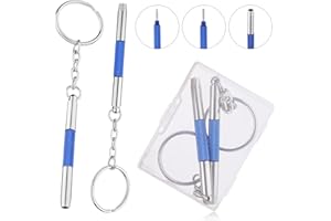 ASTER 2 Pezzi 3 in 1 Cacciavite per Occhiali Kit di riparazione, Cacciavite da Tasca a Doppia Punta, Mini Multifunzione Cacciavite per Occhiali, Sole, Orologi, Gioielleria