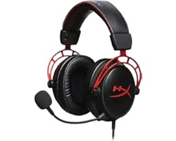 HyperX HX-HSCA-RD Cloud Alpha - Casque Gaming avec control audio intégré, Compatible avec PC, PS5, PS4, Xbox One, Xbox Series