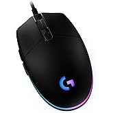 Logitech G G203 LIGHTSYNC Mouse Gaming con Illuminazione RGB, Personalizzabile, 6 Pulsanti Programmabili, Sensore per Gaming,