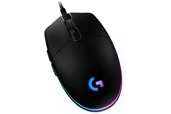 Logitech G G203 LIGHTSYNC Ratón Gaming Negro, 6 Botones Programables | Ratón con cable para ordenador, Iluminación RGB personalizable, sensor 8000 DPI, ultra-ligero, 16,8 millones de colores