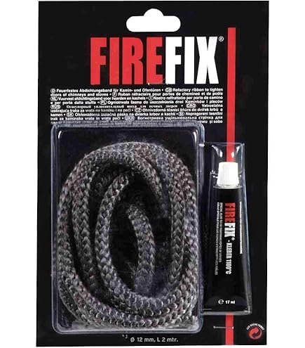 Ovenafdichting - afdichtsnoer 20 mm - lengte 2,5 m - ronde afdichting voor open haard - gefotografeerd (grijs) - koordafdichting (2500x2020