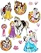 Produktbild 13 tlg. Set _ XL Wandtattoo / Sticker - " Disney Princess - Prinzessin " - incl. Name - Wandsticker - Aufkleber für Kinderzimmer - selbstklebend + wiederverwendbar - Mädchen / Kinder - Schneewittchen - Belle - Rapunzel - Kinder - Wandaufkleber - Postersticker - Deko - Poster - Tattoo