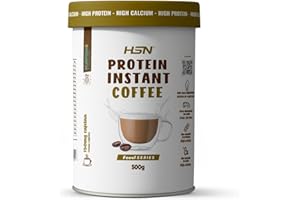 HSN Café Proteico | Moca 500g | Café Instantáneo + Proteína Whey + Cacao Desgrasado Sin Azúcares Añadidos | 150mg Cafeína | No Incluye Dosificador | Vegetariano Sin Gluten