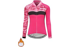 Cykeltröja långärmad kvinnor cykel topp vinter termisk fleece berg väg racing cykling cykel tröja med fickor